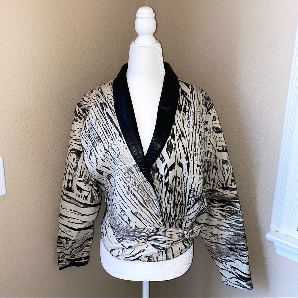 Giovinezza Moda By Rocca | Leather Wrap Jacket